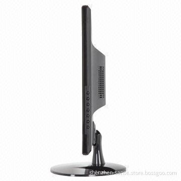 21.5-inch CCTV LED Monitor, High-glossy, BNC/S-video/HDMI/VGA, Audio In/Out, Base/Wall Mount Option